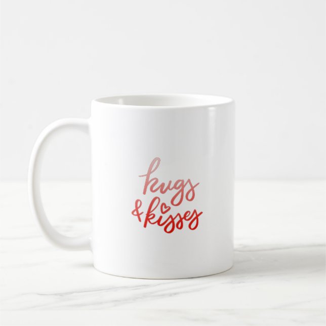 hugs & kisses coffee mug (Left)