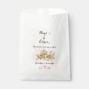 Hugs & Kisses from new Mrs Autumn Fall Eucalyptus Favour Bags
