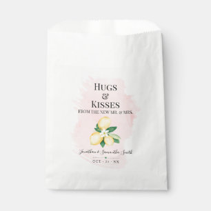 Hugs & Kisses from new Mrs Lemons Pink Shower Favour Bags