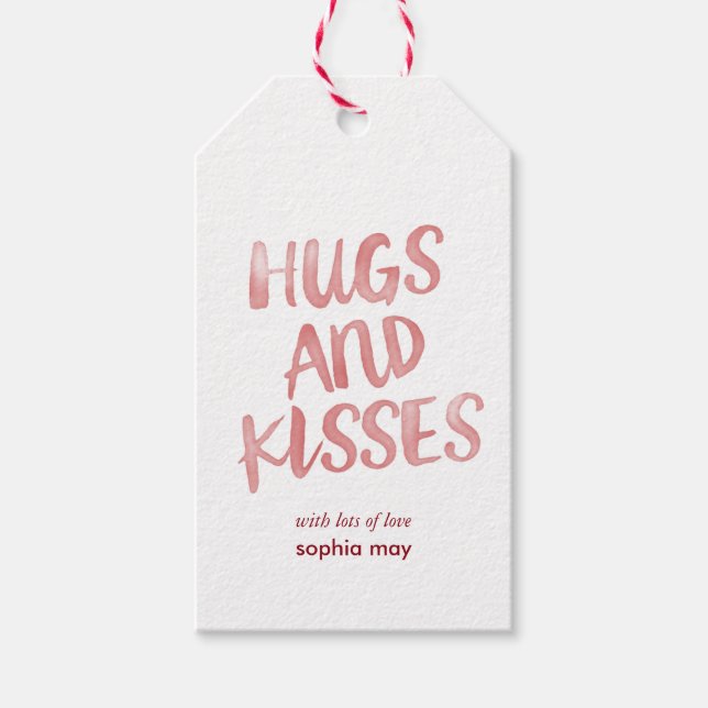 hugs & kisses gift tags (Front)