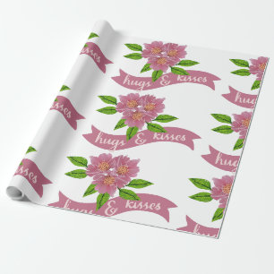 Hugs & Kisses Gift Wrapping Paper