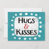 Hugs & Kisses Greeting Card