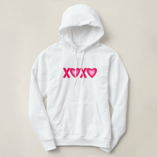 Hugs Kisses Love Hearts Hoodie