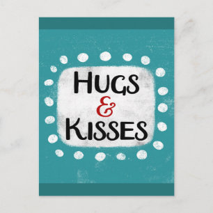 Hugs & Kisses Postcard