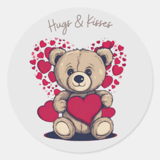 Hugs & Kisses Sticker