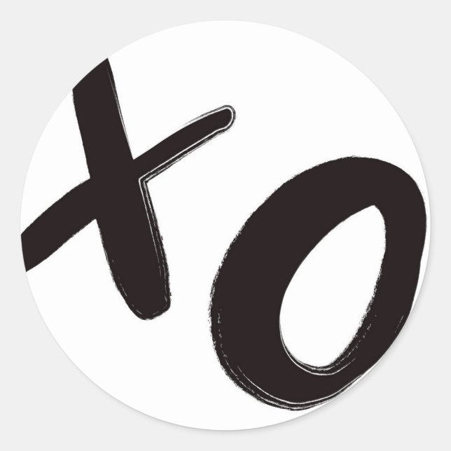 Hugs & Kisses XO Round Stickers (Front)