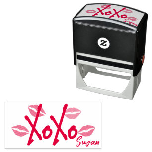  Hugs Kisses XOXO Self-inking Stamp