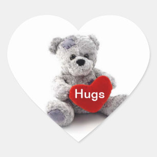 Hugs Teddy Bear Sticker