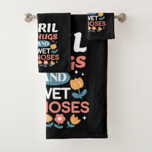Hugs, Wet Noses, and Spring Vibes – Playful Pet Bath Towel Set