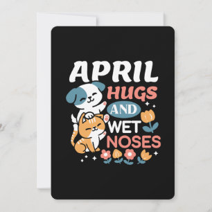 Hugs, Wet Noses, and Spring Vibes – Playful Pet Holiday Card