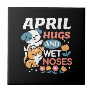 Hugs, Wet Noses, and Spring Vibes – Playful Pet Tile