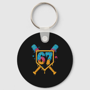 Hugvyn 67 Sell Ice Cream Drip Six Seven Genz Alpha Key Ring