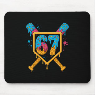 Hugvyn 67 Sell Ice Cream Drip Six Seven Genz Alpha Mouse Mat
