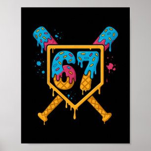 Hugvyn 67 Sell Ice Cream Drip Six Seven Genz Alpha Poster