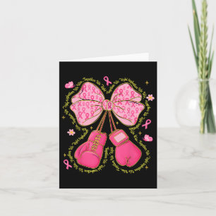 Hugvyn Breast Cancer Pink Boxing Gloves Survivor P Card