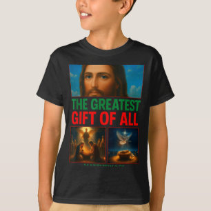 Hugvyn Christmas Baby Jesus Nativity Scene Christi T-Shirt