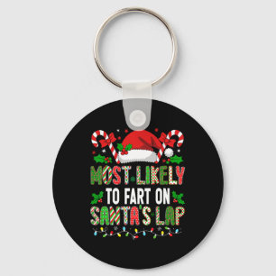 Hugvyn Christmas Most Likely To Fart On Santa's La Key Ring