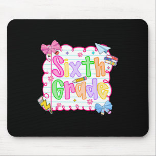 Hugvyn Ck To School Cute Sixth Grade Preppy Teache Mouse Mat