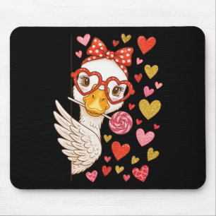 Hugvyn Cute Valentine Goose Coquette Funny Silly G Mouse Mat