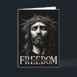 Hugvyn Freedom Jesus Christian Face Crown God Fami Card<br><div class="desc">Hugvyn Freedom Jesus Christian Face Crown God Family Country</div>