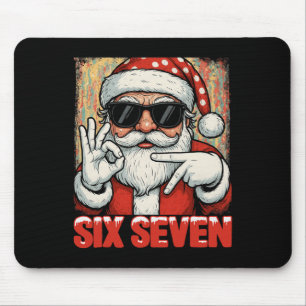 Hugvyn Funny Six Seven Meme Christmas Cool Santa S Mouse Mat