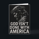 Hugvyn God Isn’t Done With America Christian Faith Card<br><div class="desc">Hugvyn God Isn’t Done With America Christian Faith Patriotic</div>