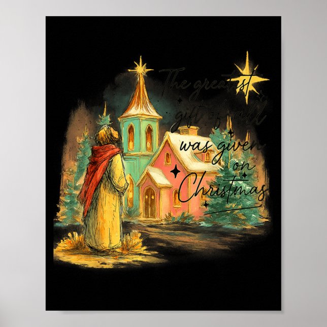 Hugvyn Greatest Gift Of All Religious Christmas Na Poster (Front)