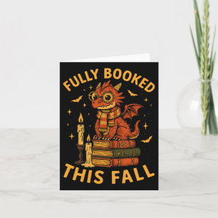 Hugvyn Halloween Fully Booked This Fall Book Drago Card