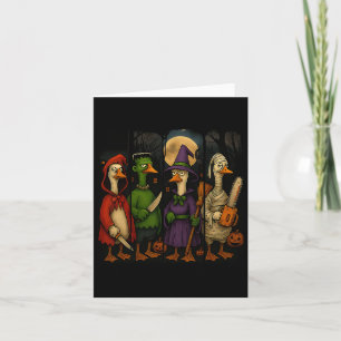 Hugvyn Halloween Goose Horror Spooky Ghost Goose M Card