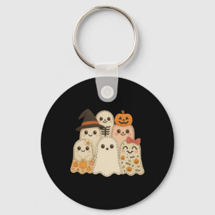 Hugvyn Halloween Patchwork Quilt Ghost Matching Fa Key Ring