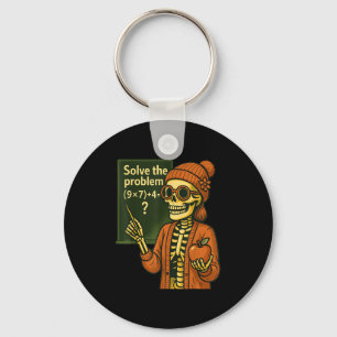 Hugvyn Halloween Skeleton Six Seven 67 Meme Pemdas Key Ring