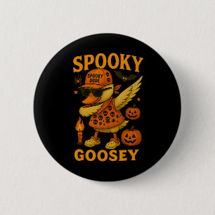 Hugvyn Halloween Spooky Goosey Halloween Silly Goo 6 Cm Round Badge
