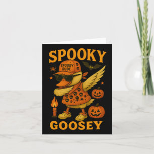 Hugvyn Halloween Spooky Goosey Halloween Silly Goo Card