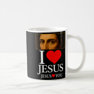 Hugvyn I Love Jesus I Heart Jesus Faith American C Coffee Mug