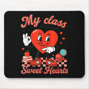 Hugvyn Six Seven Heart 6 7 My Cl Is Full Sweethear Mouse Mat