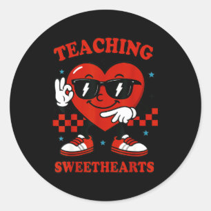 Hugvyn Six Seven Heart 6 7 Teaching Sweethearts Va Classic Round Sticker