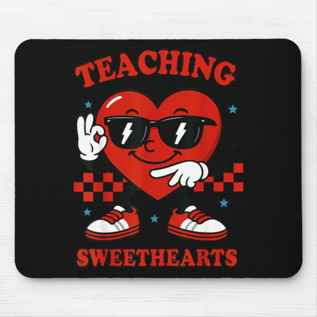 Hugvyn Six Seven Heart 6 7 Teaching Sweethearts Va Mouse Mat (Front)