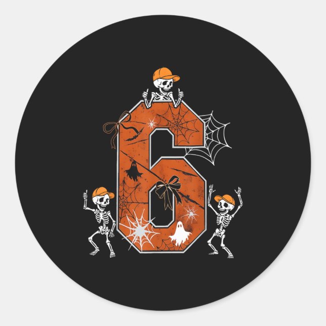 Hugvyn Six Seven Meme 6 7 Halloween Costume Dancin Classic Round Sticker (Front)