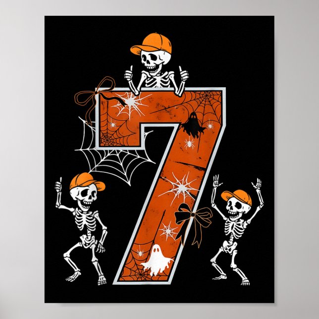 Hugvyn Six Seven Meme 6 7 Halloween Costume Dancin Poster (Front)