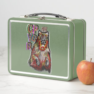 "HUH" CAPYBARA METAL LUNCH BOX