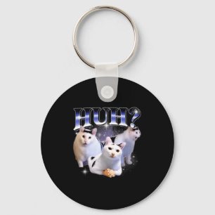 Huh Funny Dank Cat Stud Oddly Bootleg Specific Dan Key Ring