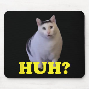 Huh Funny Saying Sarcastic Novelty Tee That Says C Mouse Mat
