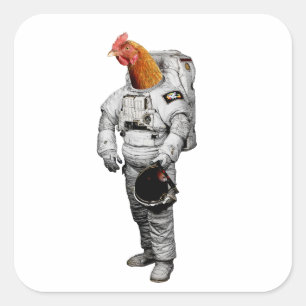 Huhn Astronaut Sticker