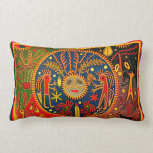 Huicol Fertility Throw Pillow