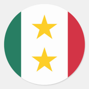 huila y Tejas, Mexico Classic Round Sticker