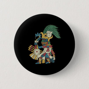 Huitzilopochtli Aztec God Aztec Mythology Mayan Su 6 Cm Round Badge