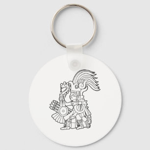 Huitzilopochtli Aztec God Aztec Mythology Mayan Su Key Ring