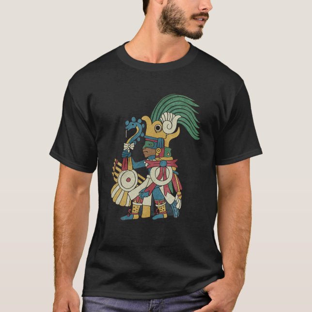 Huitzilopochtli Aztec God Aztec Mythology Mayan Su T-Shirt (Front)