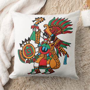 Huitzilopochtli - Hummingbird Of The South For War Cushion