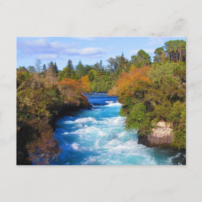 Huka Falls, New Zealand Postcard (Front)